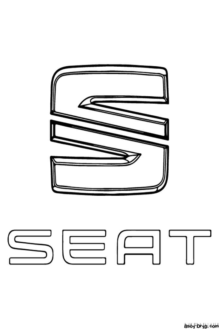 Раскраска Логотип автомобиля Seat | Раскраски Логотипы машин