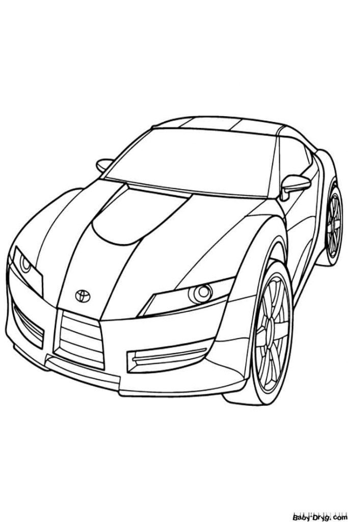 Раскраска Великолепный дизайн автомобиля | Раскраски Дизайн машин
