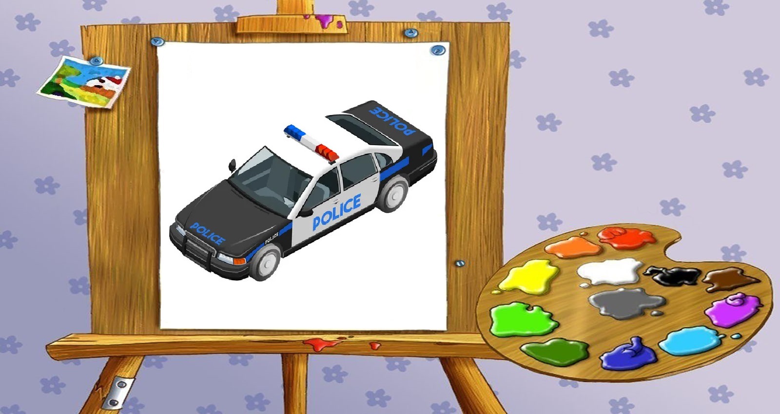 Раскраски Полицейские машины | Распечатать раскраску