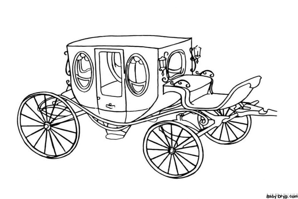 Royal Carriage Coloring Page | Coloring Carriages