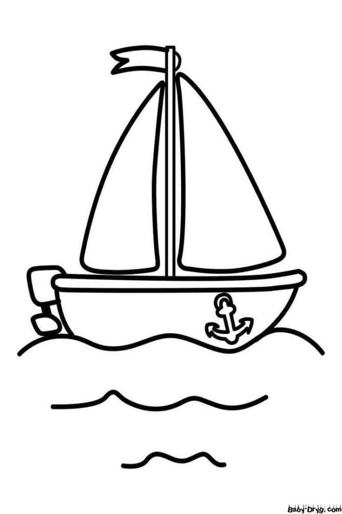Sailboat to Color Coloring Page | Coloring Sailboats