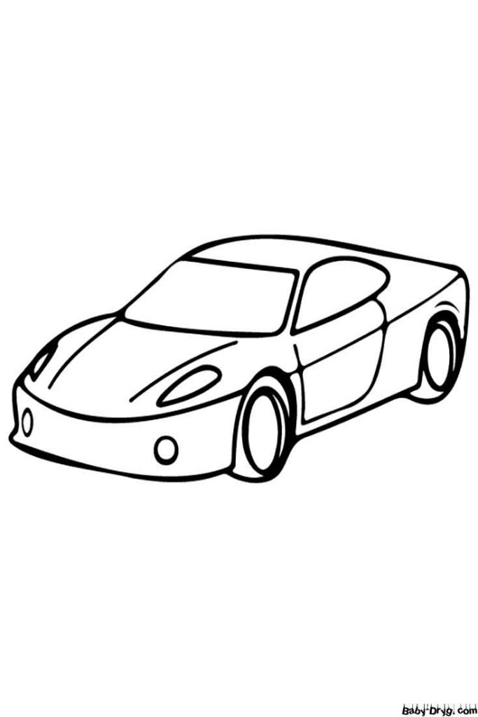 Super Car Design Coloring Page | Coloring Car Designs