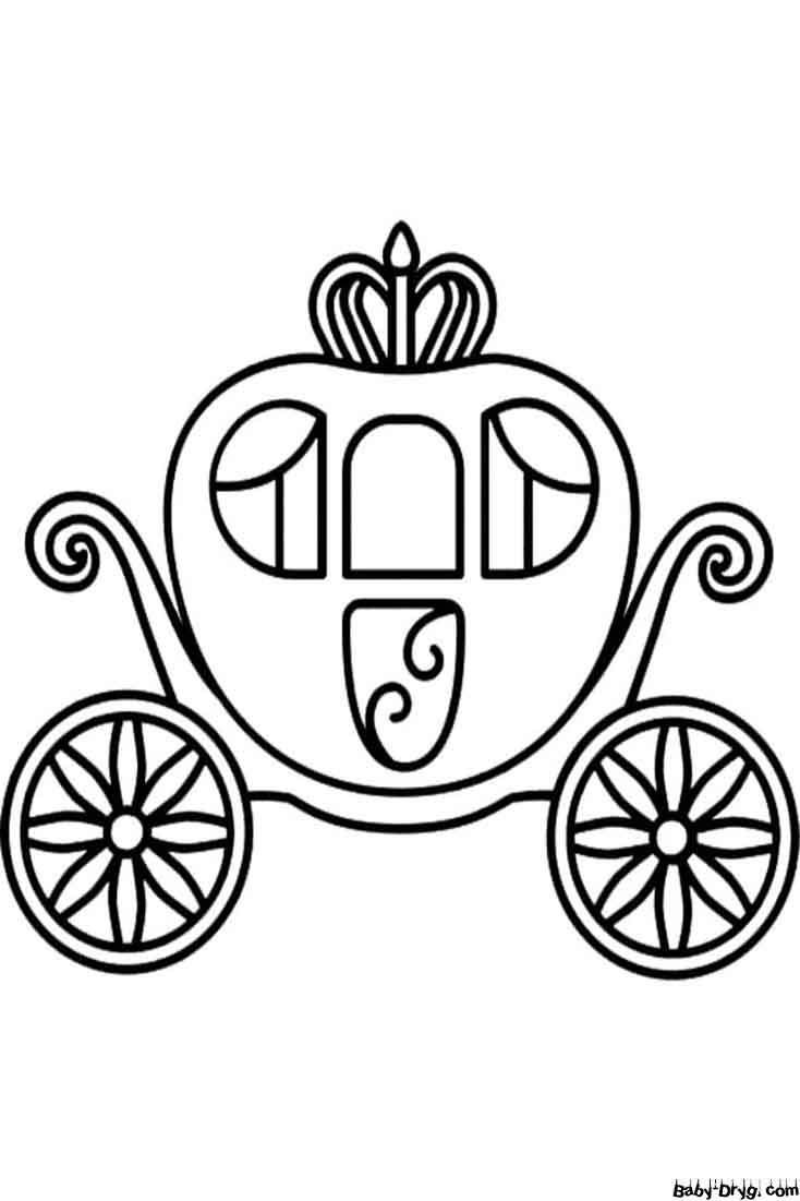 Very Easy Carriage Coloring Page | Coloring Carriages
