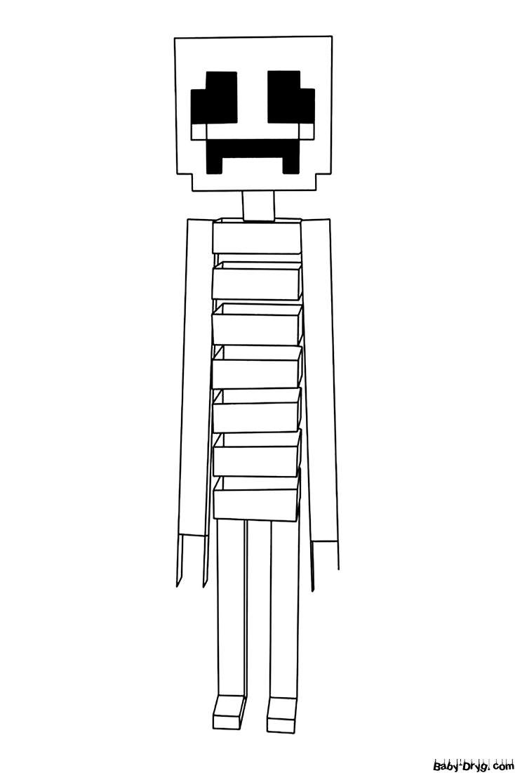 A Gangle in Minecraft style Coloring Page | Coloring The Amazing Digital Circus