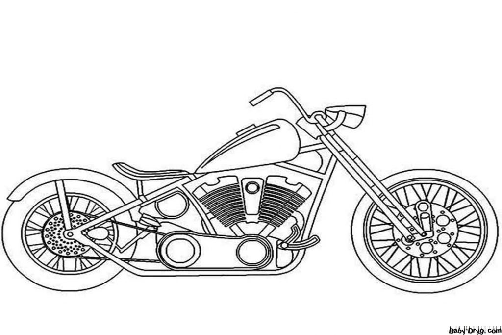 Harley Davidson sketches Coloring Page | Coloring Harley Davidson