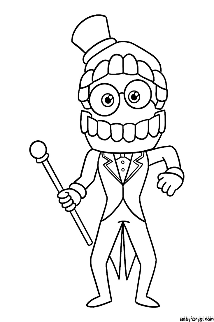 Kane from the Amazing Digital Circus Coloring Page | Coloring The Amazing Digital Circus