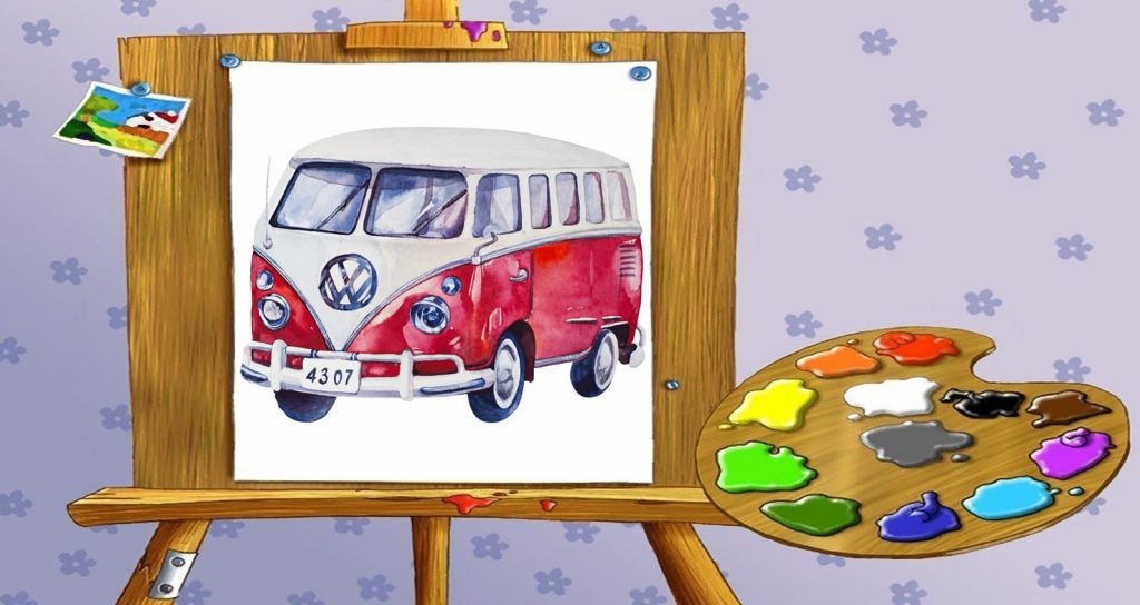 Van Coloring Pages | Print Coloring Page