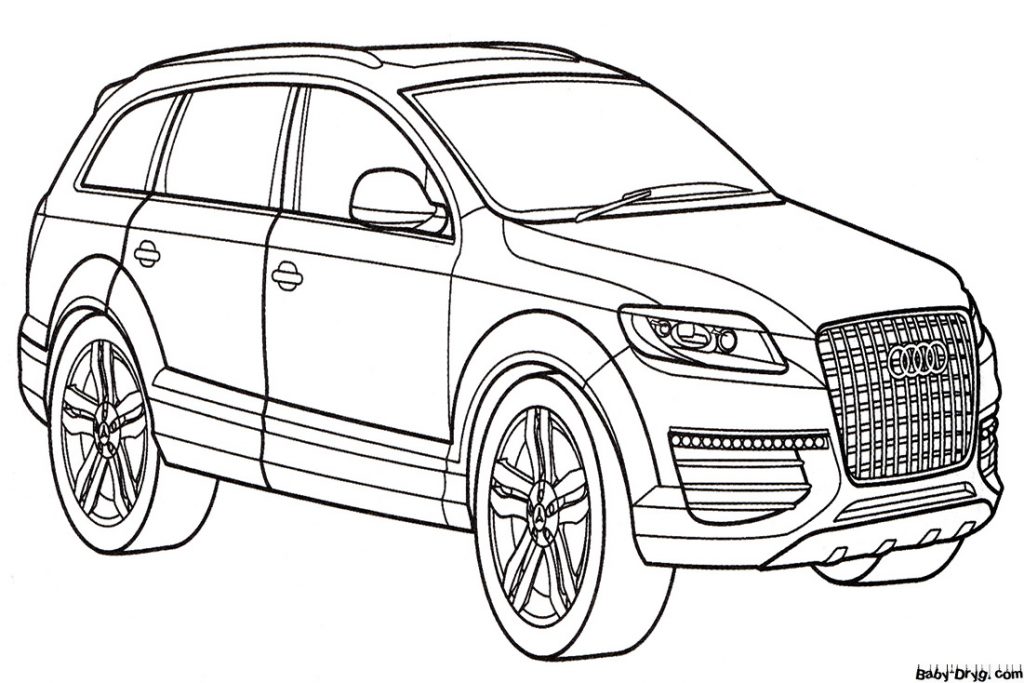 Audi Q7 Coloring Page | Coloring Jeep