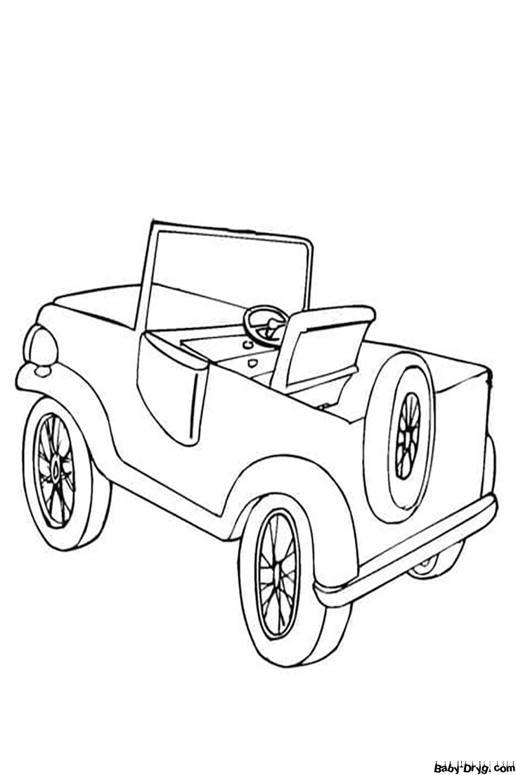 Funny Jeep Coloring Page | Coloring Jeep