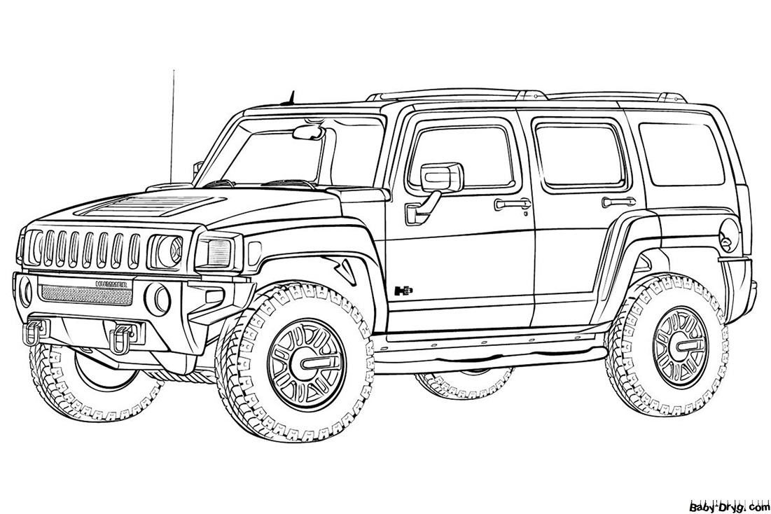 Hammer Coloring Page | Coloring Jeep