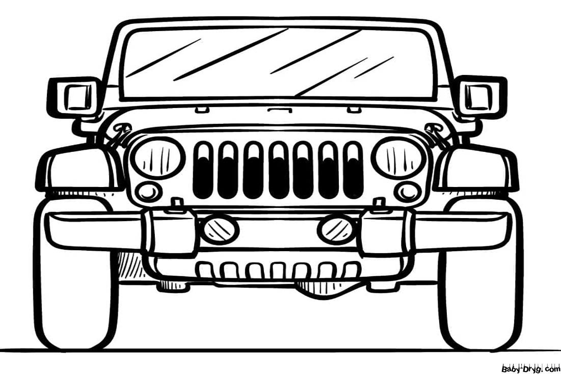 Jeep picture | Coloring Jeep
