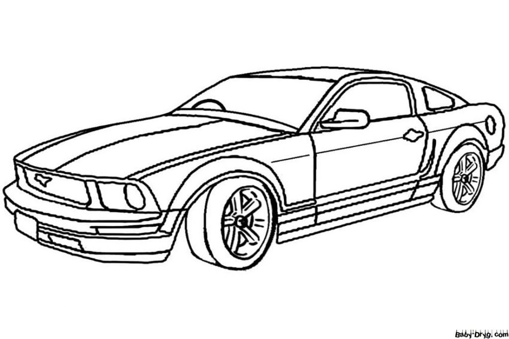Mustang Printable Coloring Page | Coloring Mustang