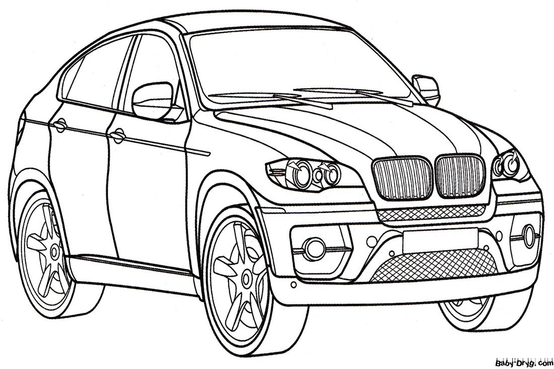 Раскраска БМВ Х6 (BMW X6) | Раскраски Джипы / Jeep
