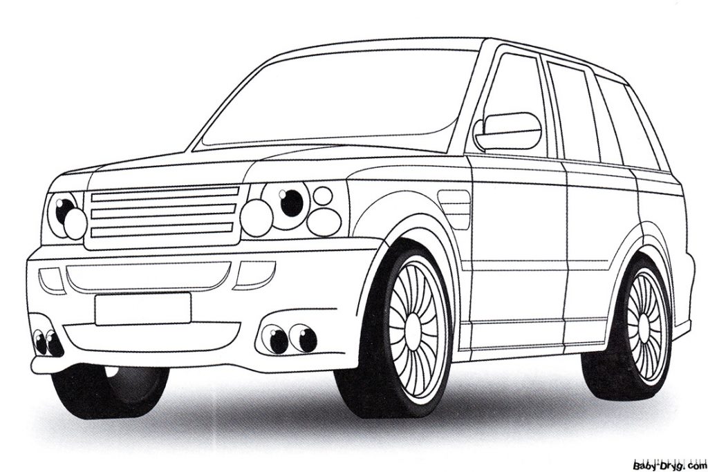 Раскраска Рендж Ровер Спорт (Range Rover Sport) | Раскраски Джипы / Jeep