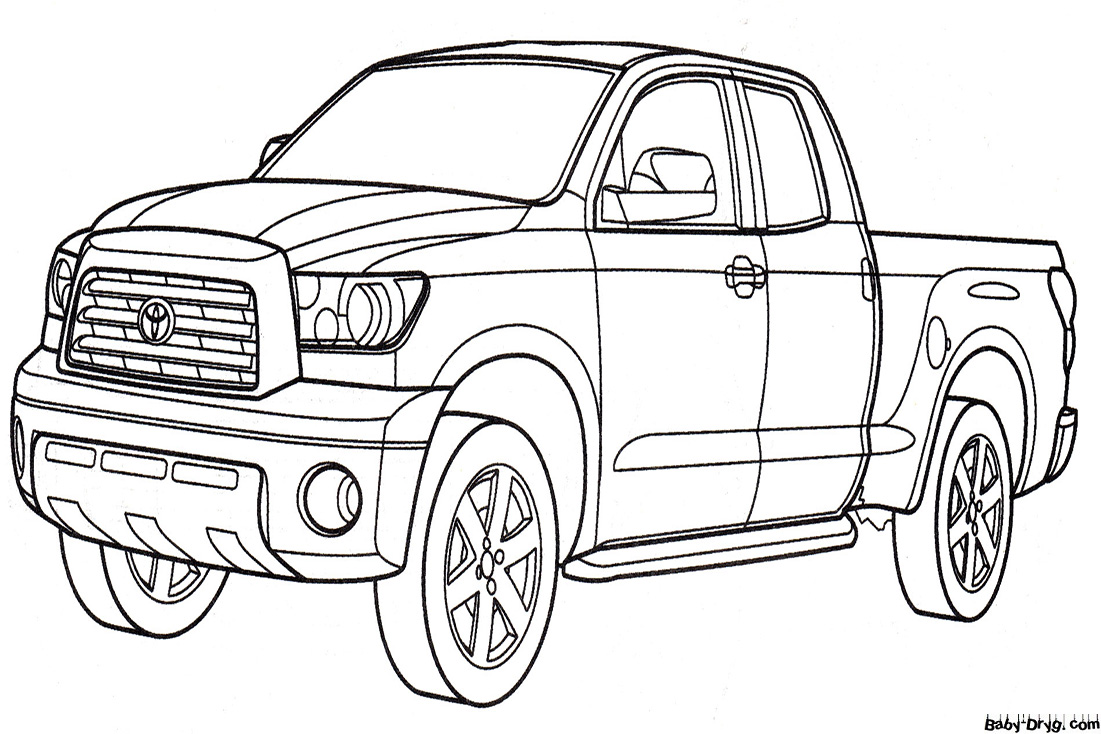 Раскраска Тойота Тундра (Toyota Tundra) | Раскраски Джипы / Jeep
