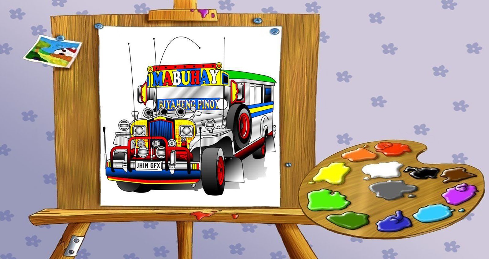 Раскраски Джипни (Jeepney) | Распечатать раскраску