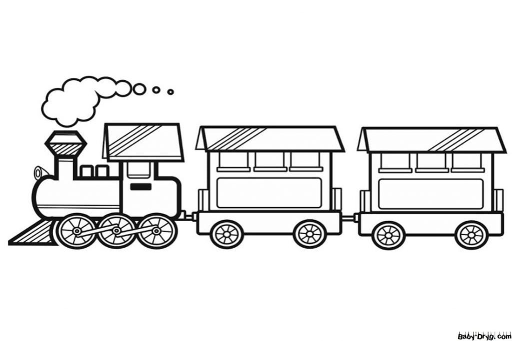 Steam Train Coloring Page | Coloring Trains / Steam locomotives / Electric trains
