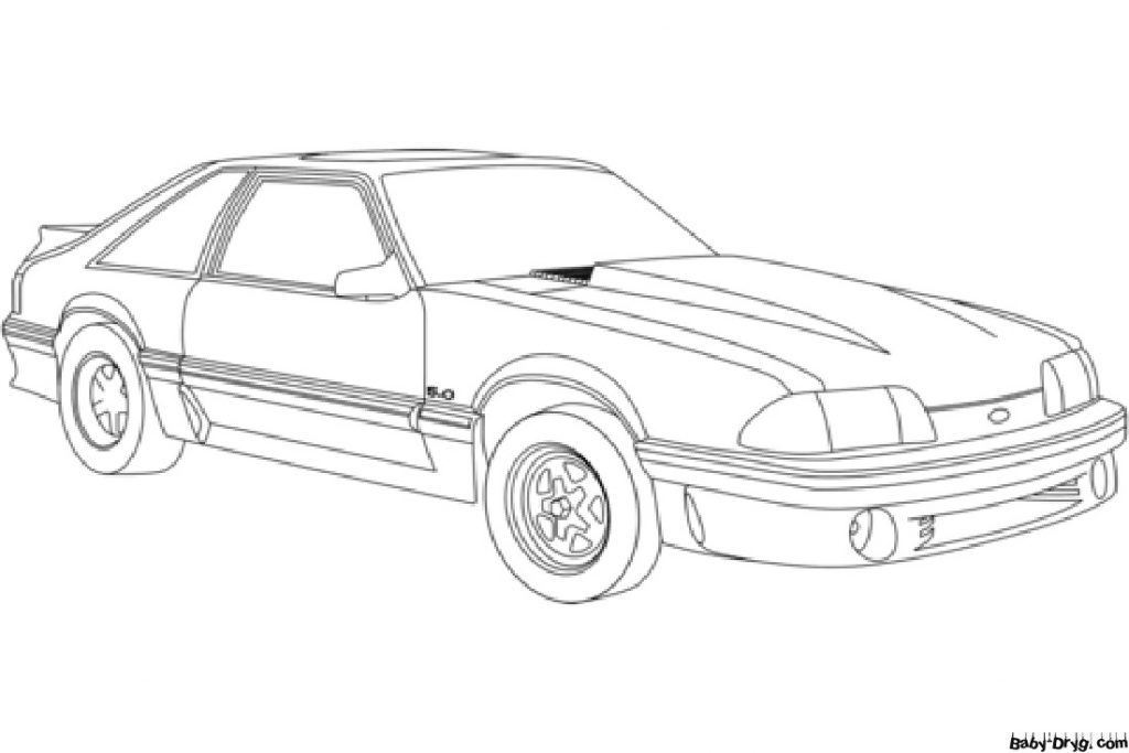 The Ford Mustang Coloring Page | Coloring Mustang