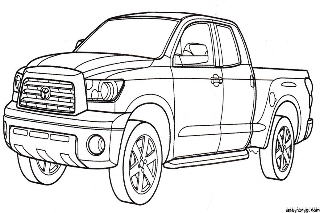 Toyota Tundra Coloring Page | Coloring Jeep
