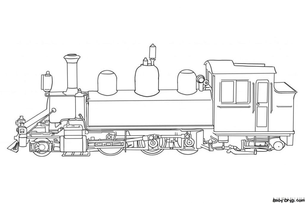 Train to Color Coloring Page | Coloring Trains / Steam locomotives / Electric trains