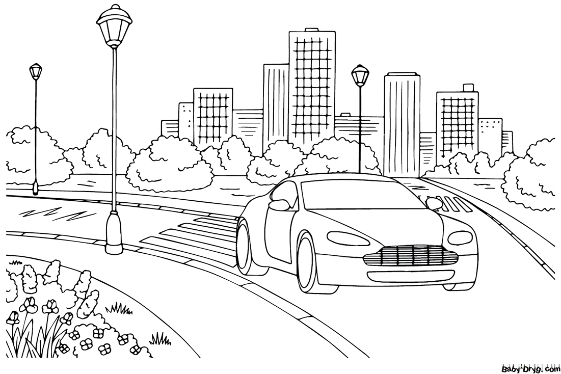 Aston Martin for children Coloring Page | Coloring Aston Martin