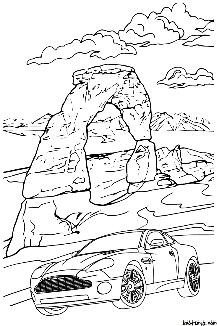 Aston Martin for kids Coloring Page | Coloring Aston Martin