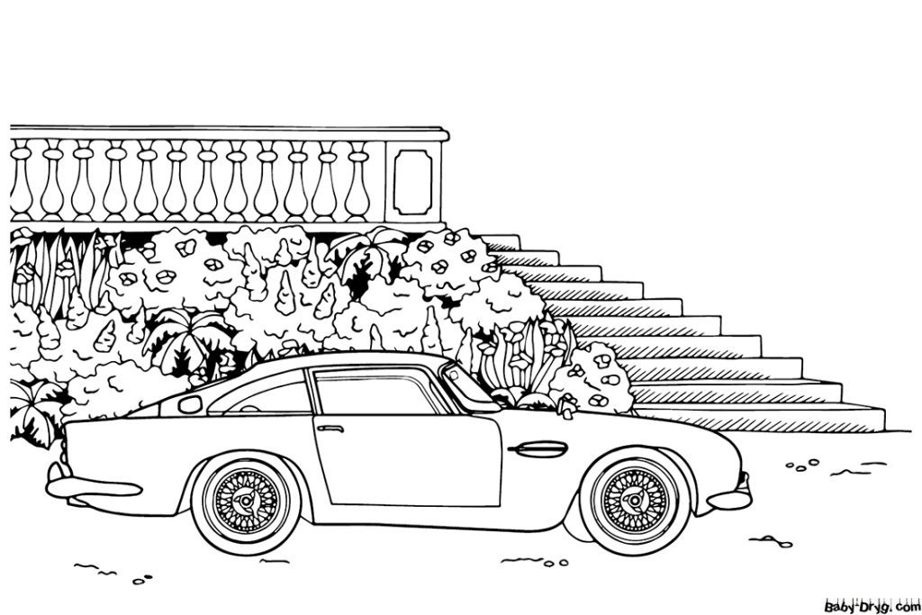 Aston Martin print out Coloring Page | Coloring Aston Martin