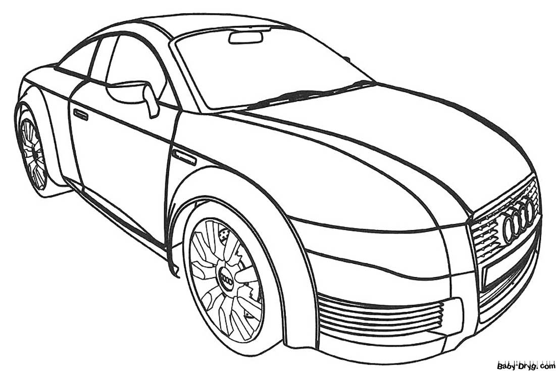 Audi drawing | Coloring Audi