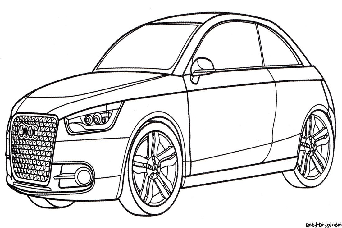 Audi Metroproject Quattro Coloring Page | Coloring Audi