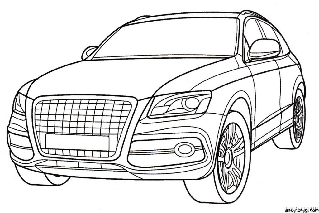 Audi Q5 Coloring Page | Coloring Audi