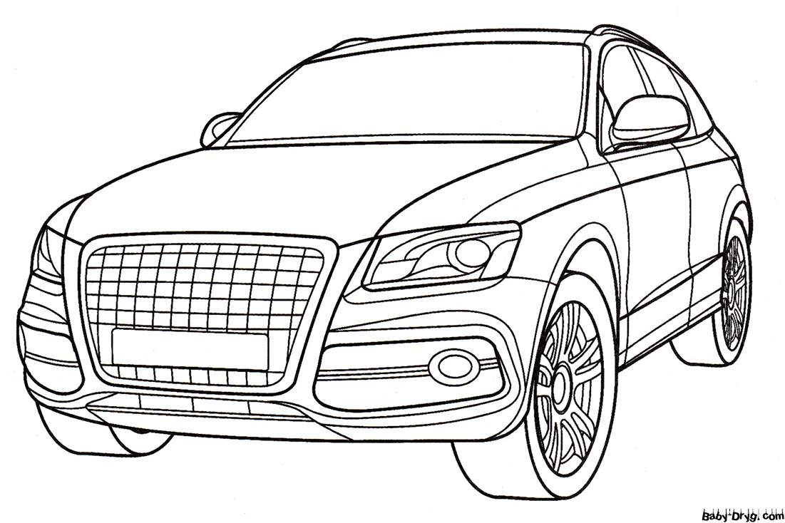 Audi Q5 Coloring Page | Coloring Audi