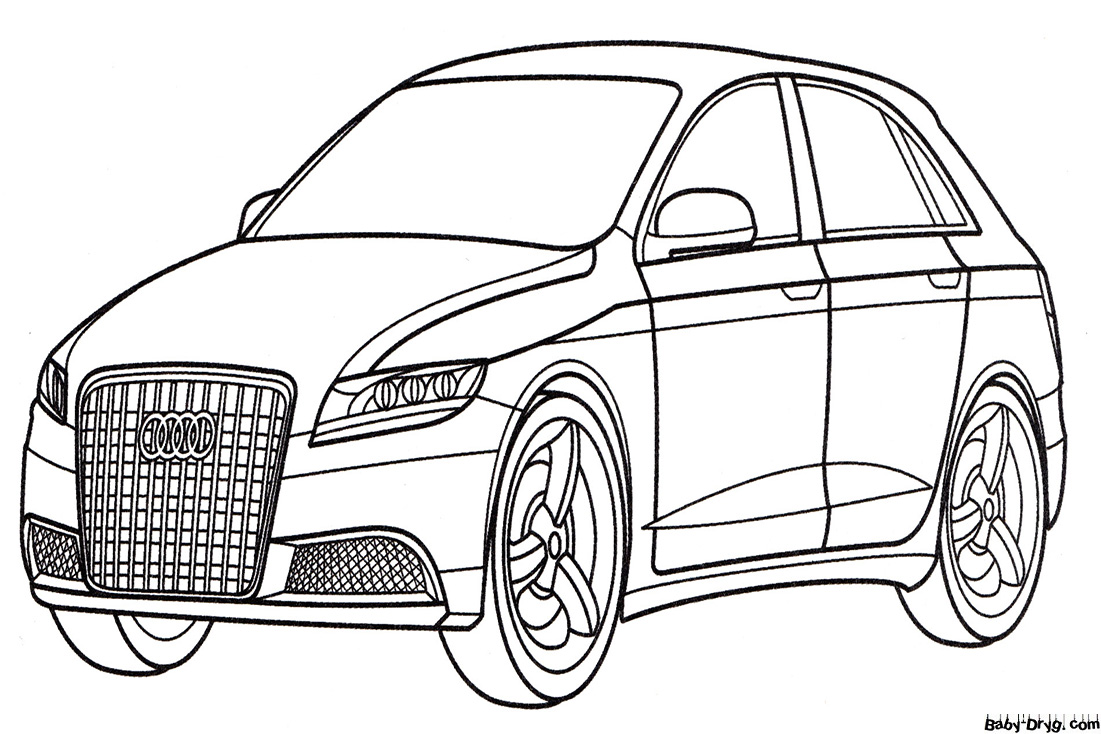 Audi Roadjet Coloring Page | Coloring Audi