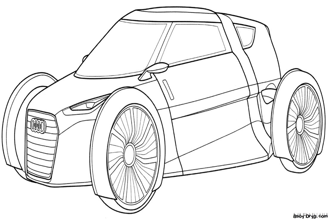 Audi Urban Concept Coloring Page | Coloring Audi