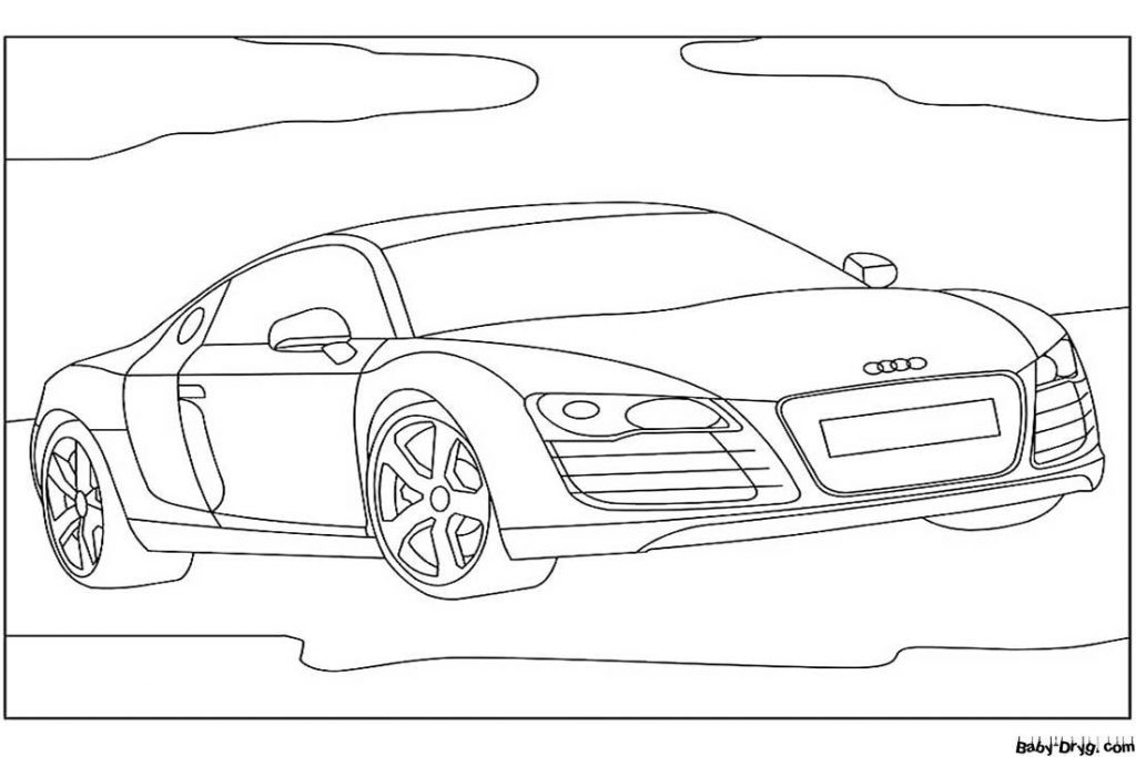 Audie drawing is easy | Coloring Audi