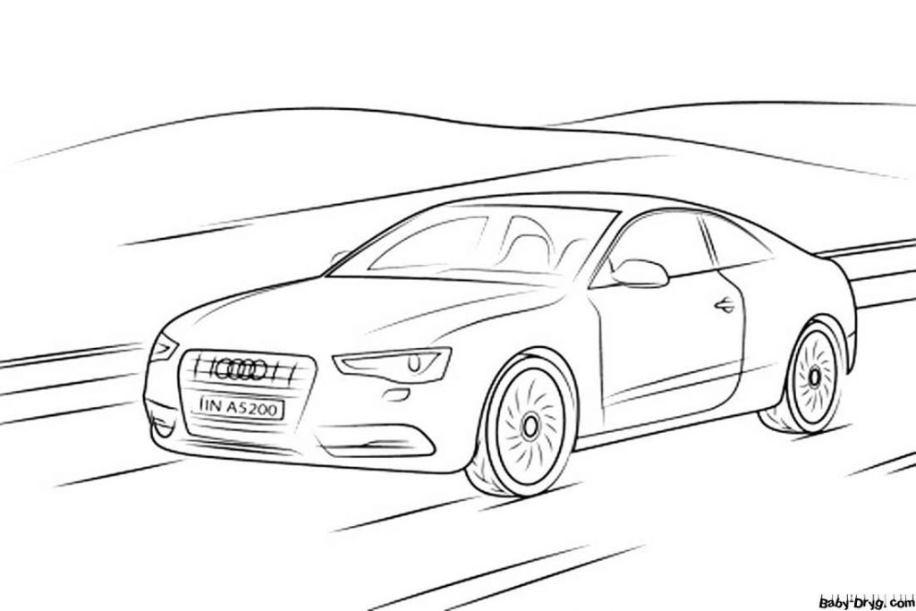 Beautiful picture of Audi | Coloring Audi