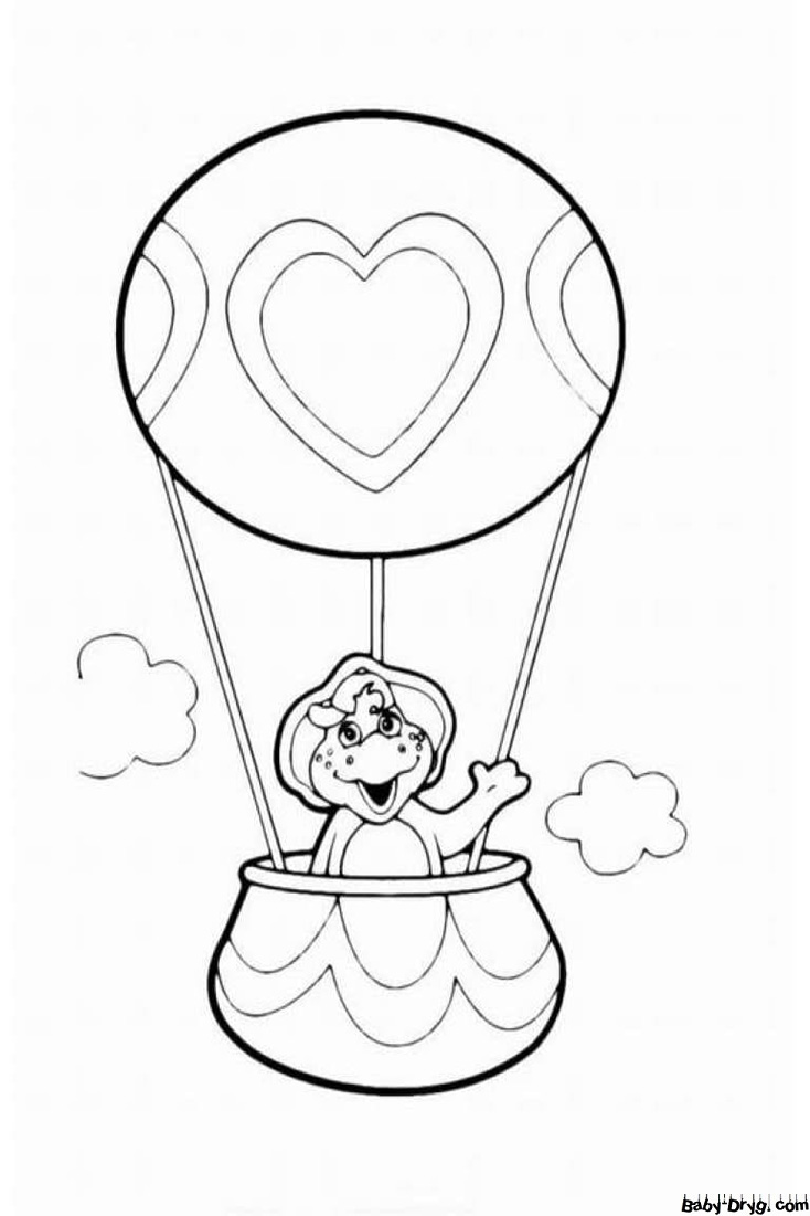 Cartoon hot air balloon Coloring Page | Coloring Hot Air Balloons