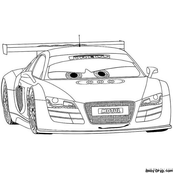 Coloring Page Audi cartoon | Coloring Audi