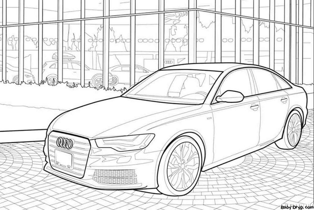 Картинка Audi A6 | Раскраски Ауди / Audi