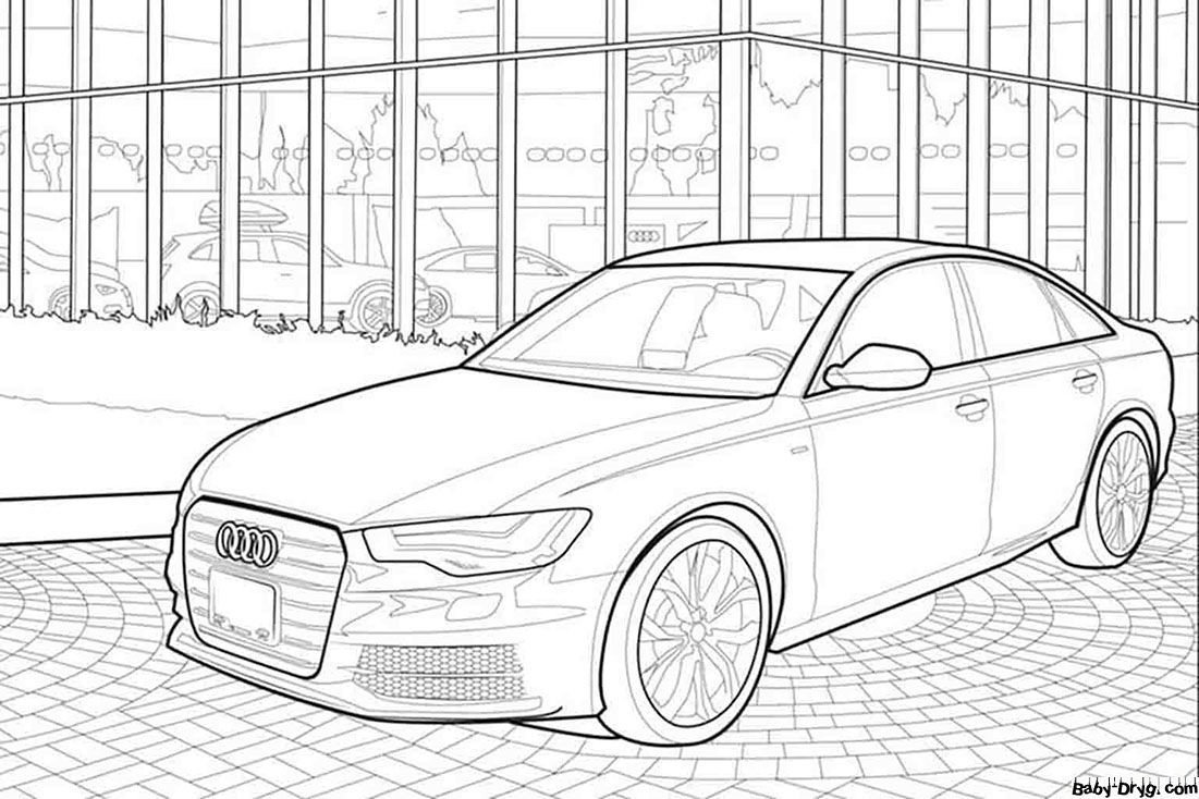 Картинка Audi A6 | Раскраски Ауди / Audi