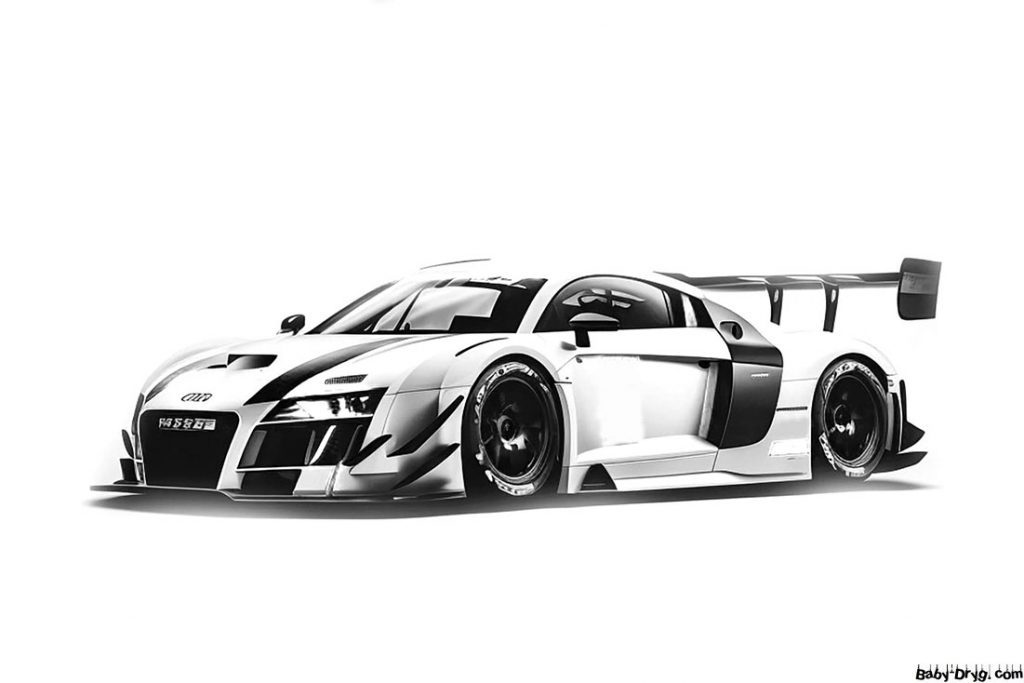 Картинка Audi R8 Le Mans | Раскраски Ауди / Audi