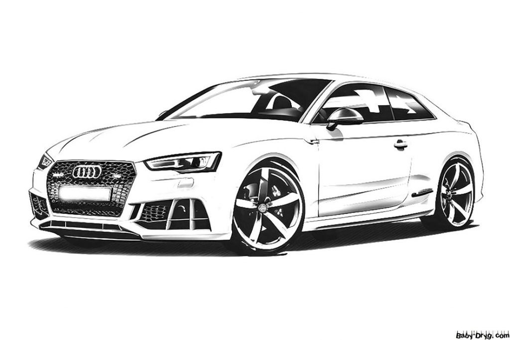 Картинка Audi RS5 | Раскраски Ауди / Audi