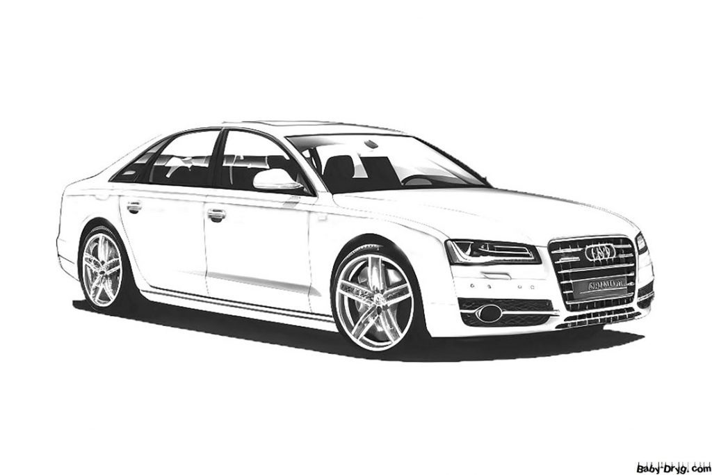 Картинка Audi S8 | Раскраски Ауди / Audi