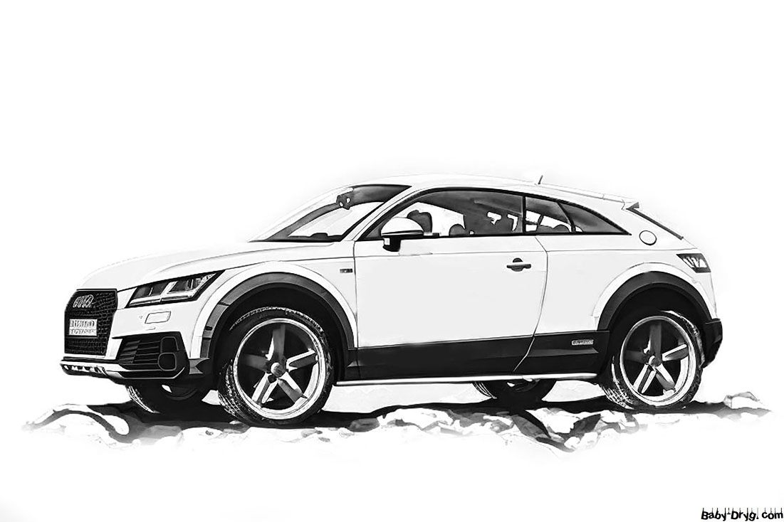 Картинка Audi TT Offroad | Раскраски Ауди / Audi