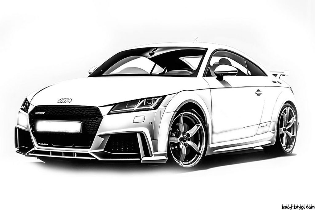 Картинка Audi TT RS | Раскраски Ауди / Audi