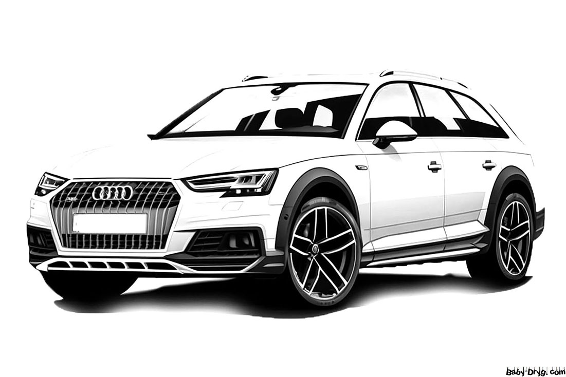 Picture Audi A4 Allroad Quattro | Coloring Audi