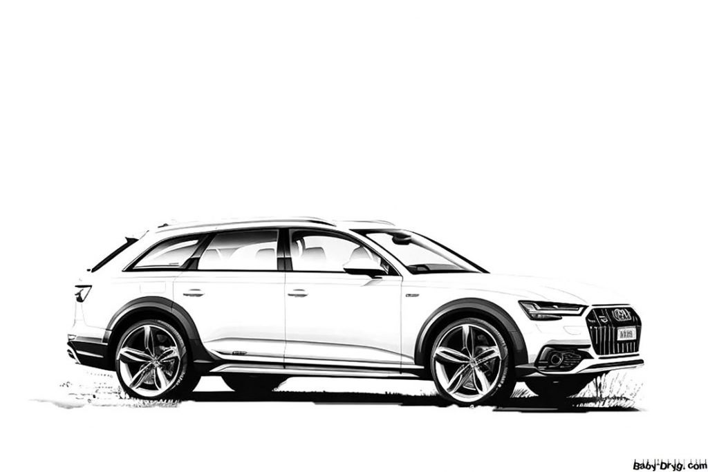 Picture Audi A6 Allroad Quattro | Coloring Audi