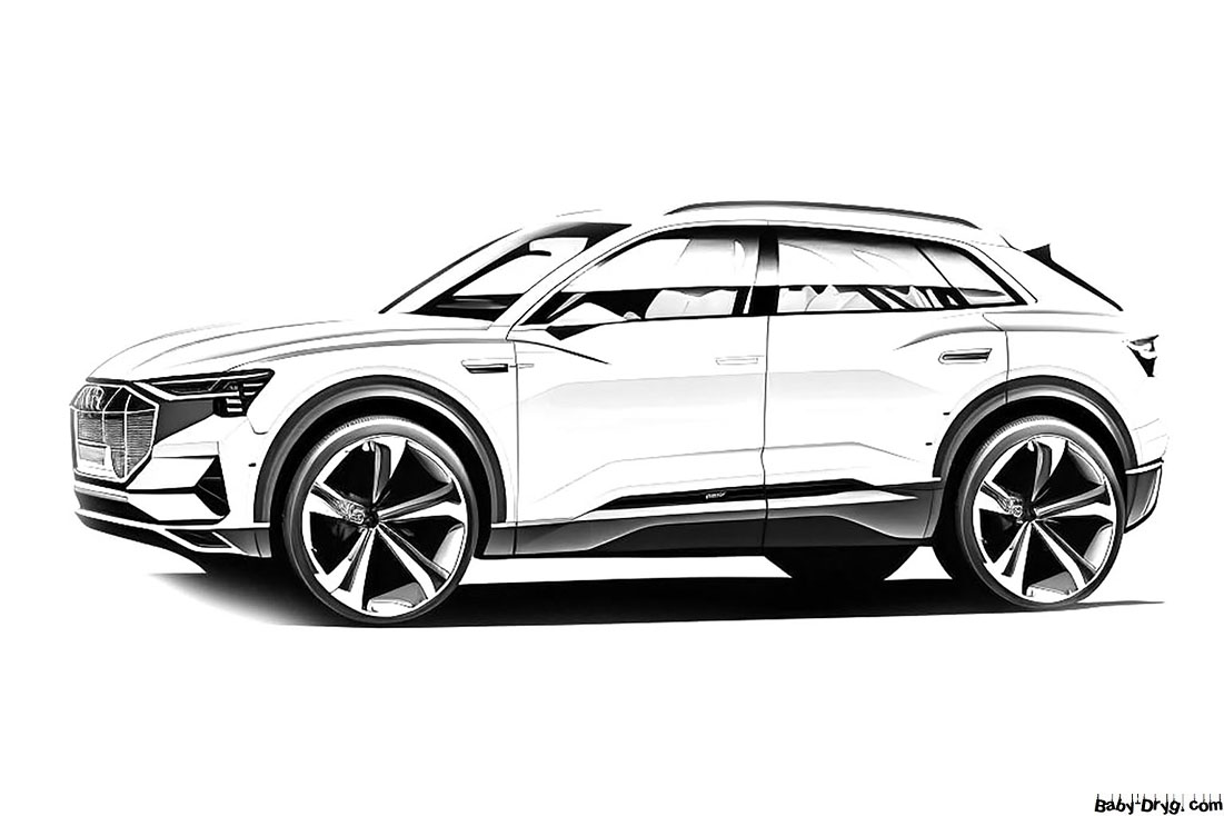 Picture Audi E-Tron | Coloring Audi