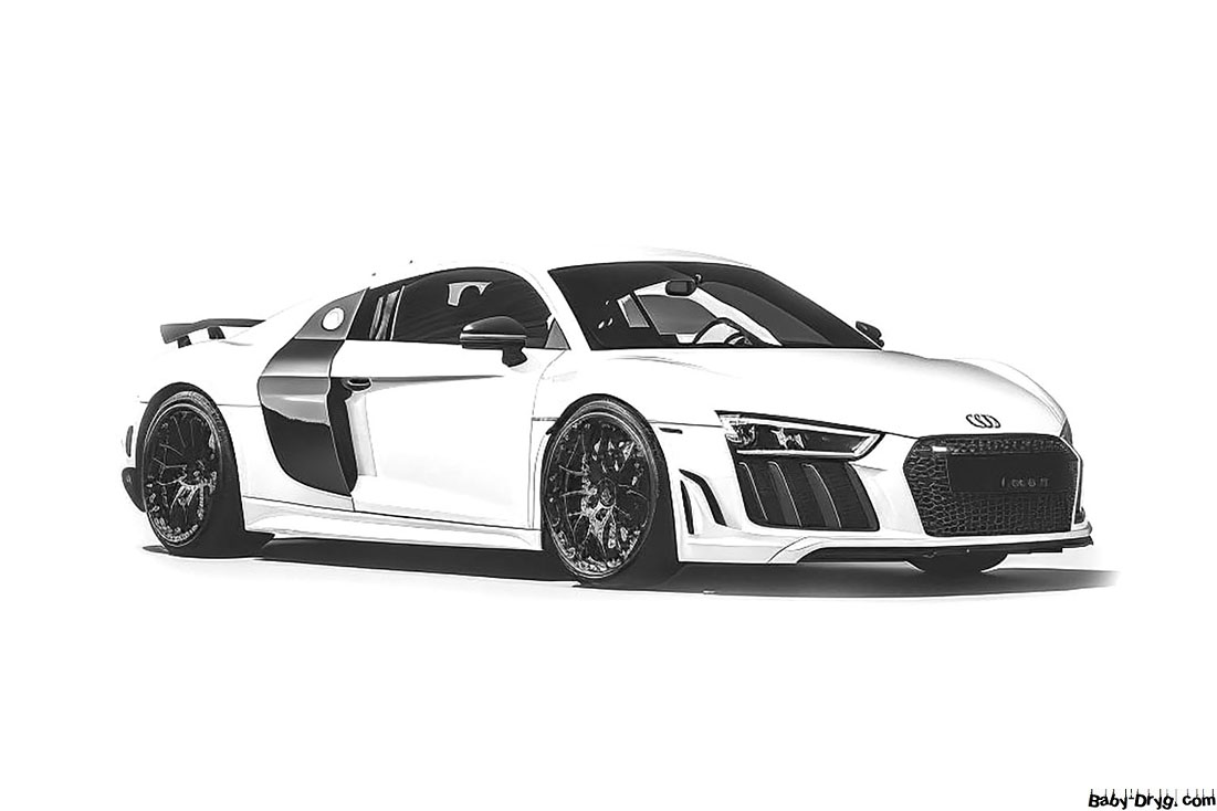 Picture Audi R8 RWS | Coloring Audi