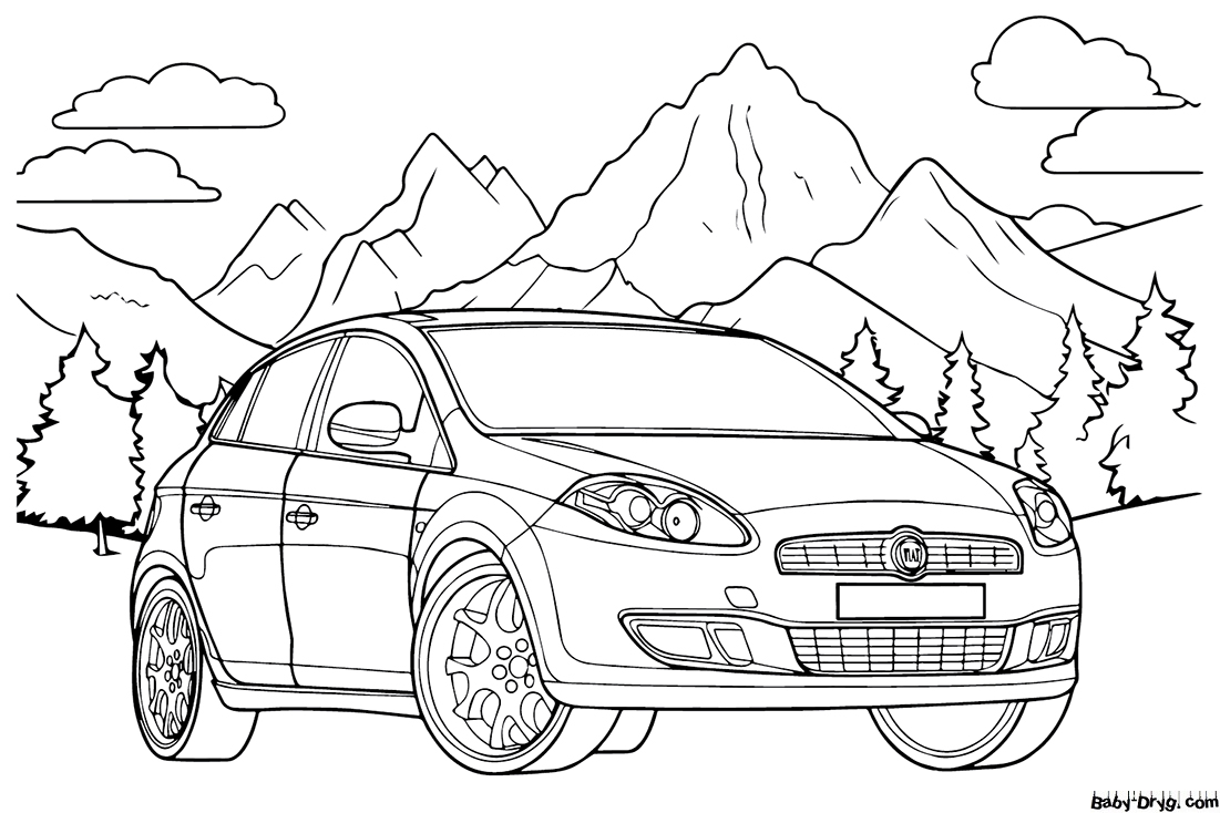 Picture Fiat Bravo | Coloring Fiat