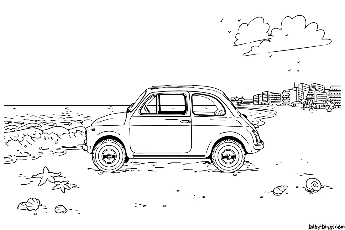 Picture Fiat simple | Coloring Fiat